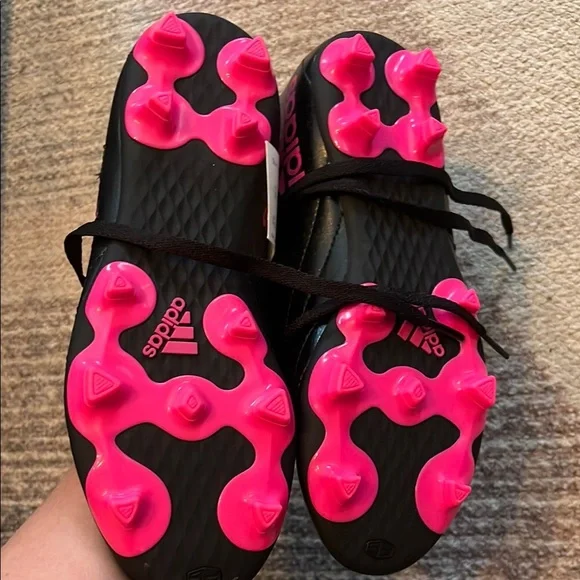 Adidas Black and Pink Soccer Cleats NwT - Picture 3 of 4